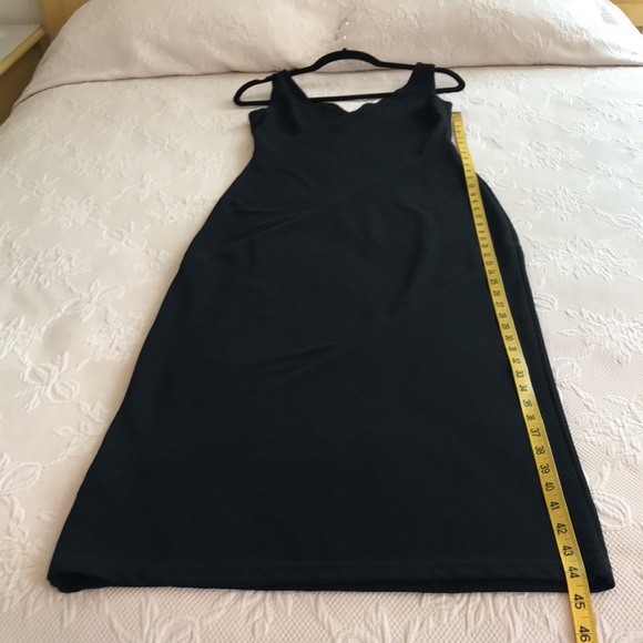 Formal event? Long black dress-diagonal stitching - Picture 7 of 10